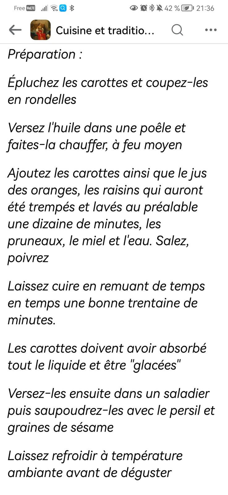Carotte Tsimmes