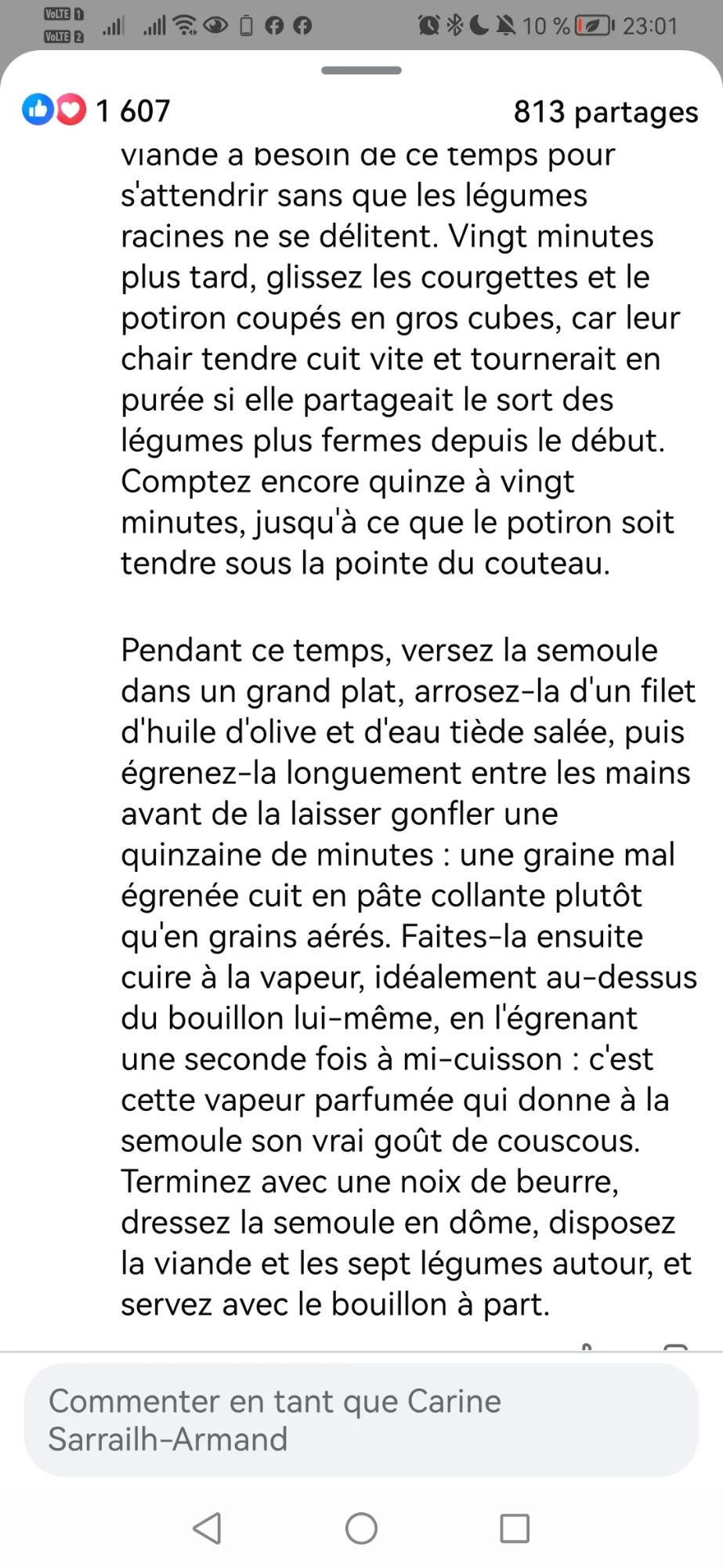 Couscous aux 7 légumes