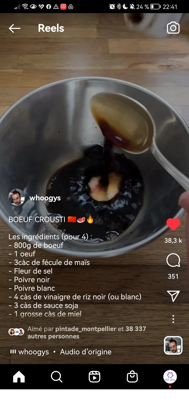 Bœuf croustillant