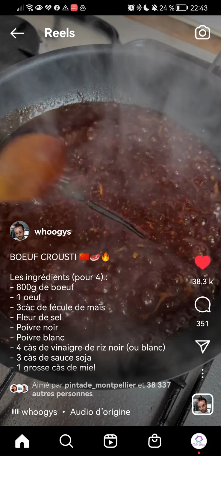 Bœuf croustillant