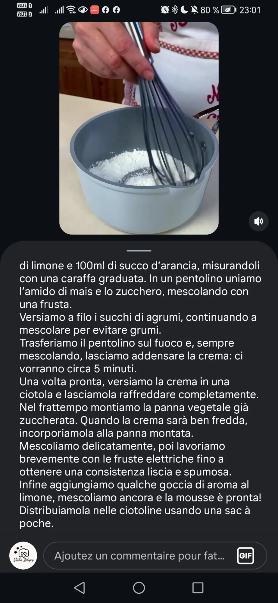 Mousse au citron
