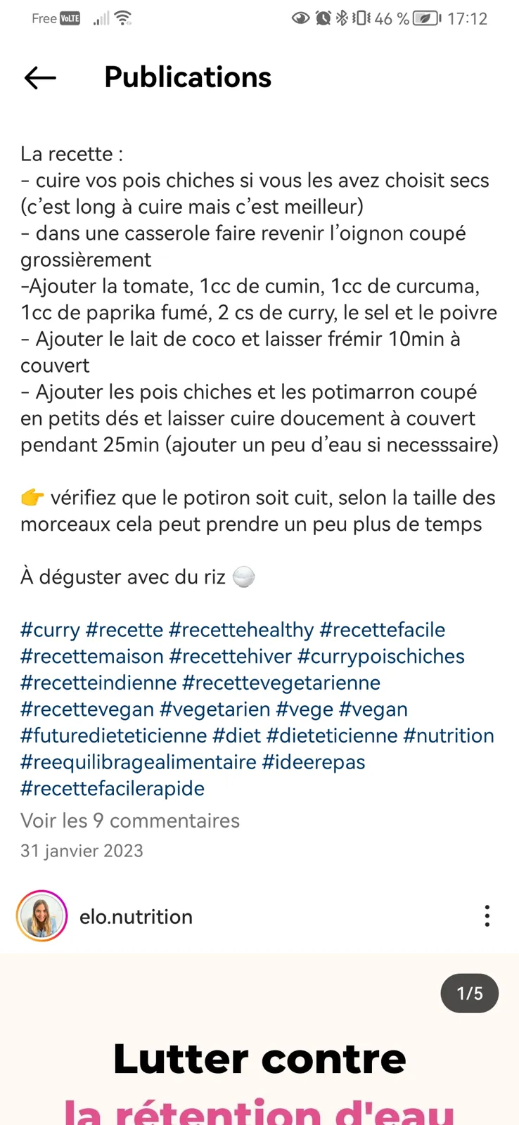Curry de pois chiche