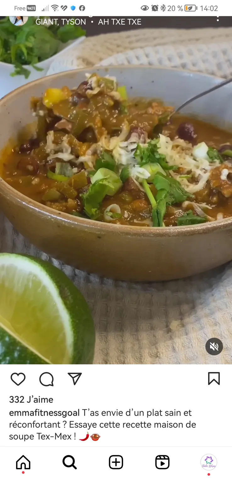 Soupe text mex