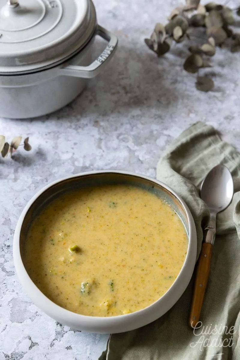 Soupe crémeuse brocoli