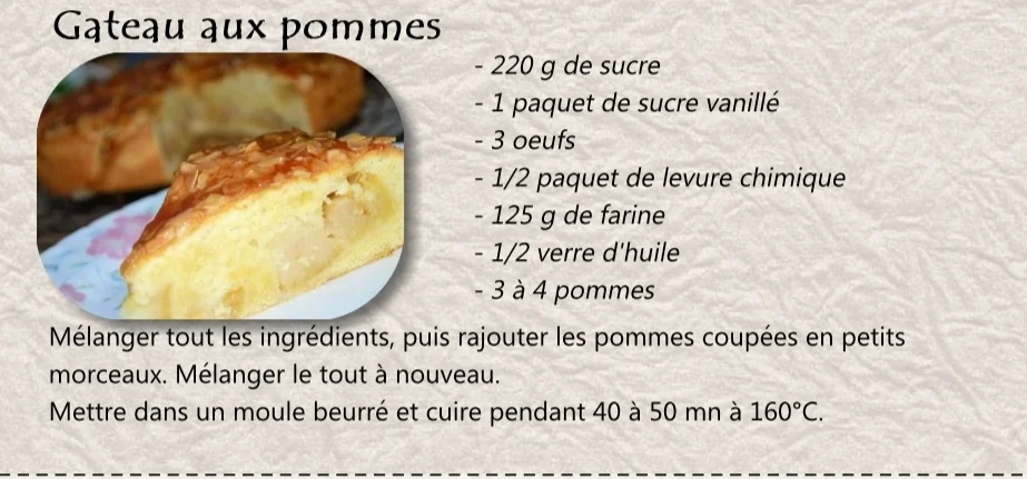 Gâteau aux pommes