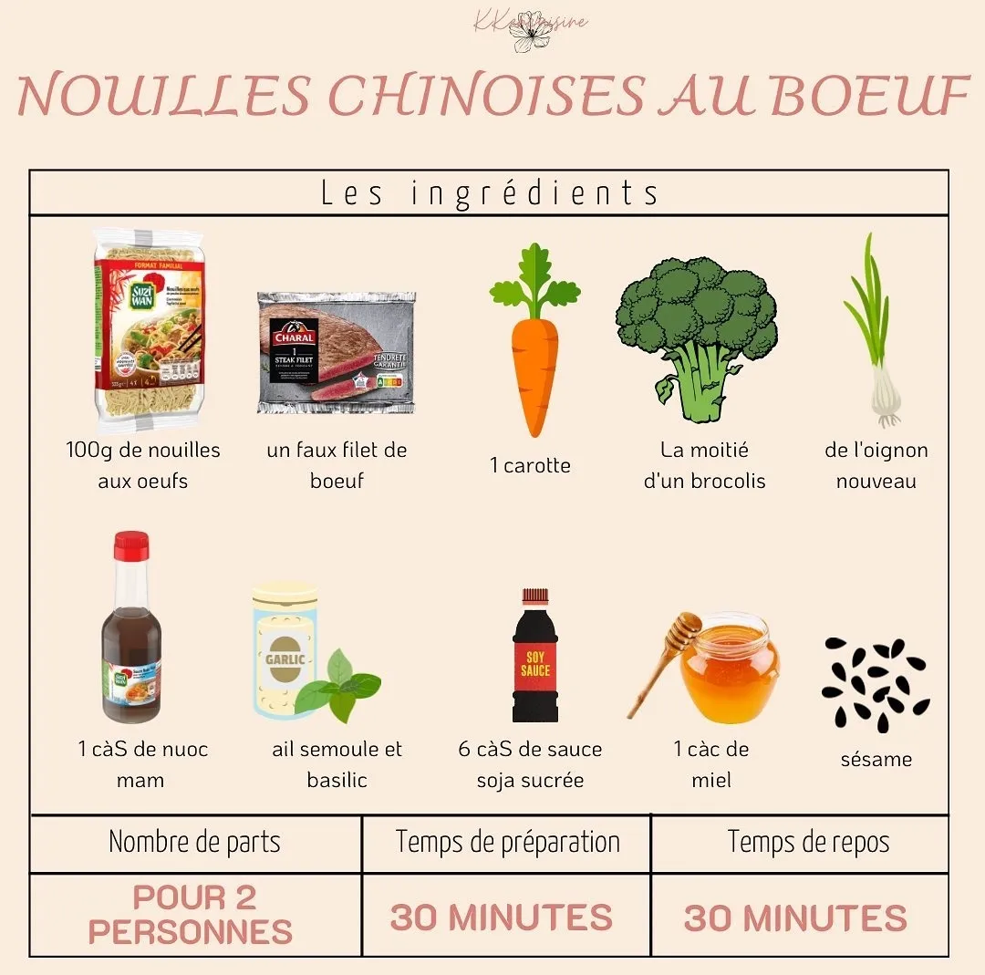 Nouilles au bœuf