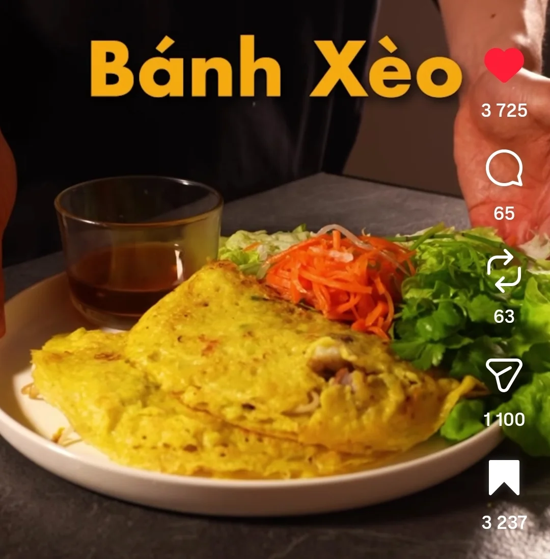 Bánh xèo (crêpes vietnamiennes, 8 crêpes)