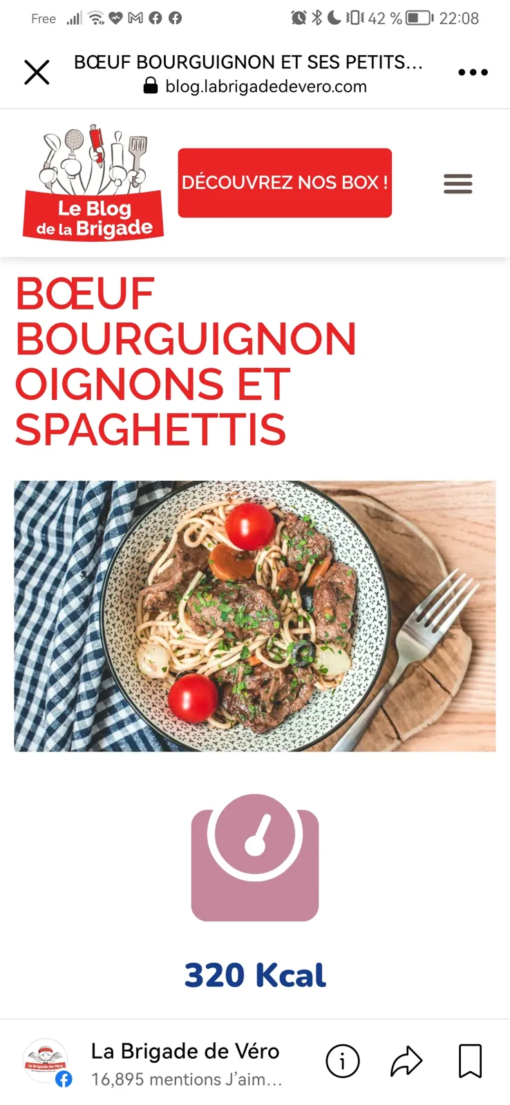 Bœuf bourguignon light