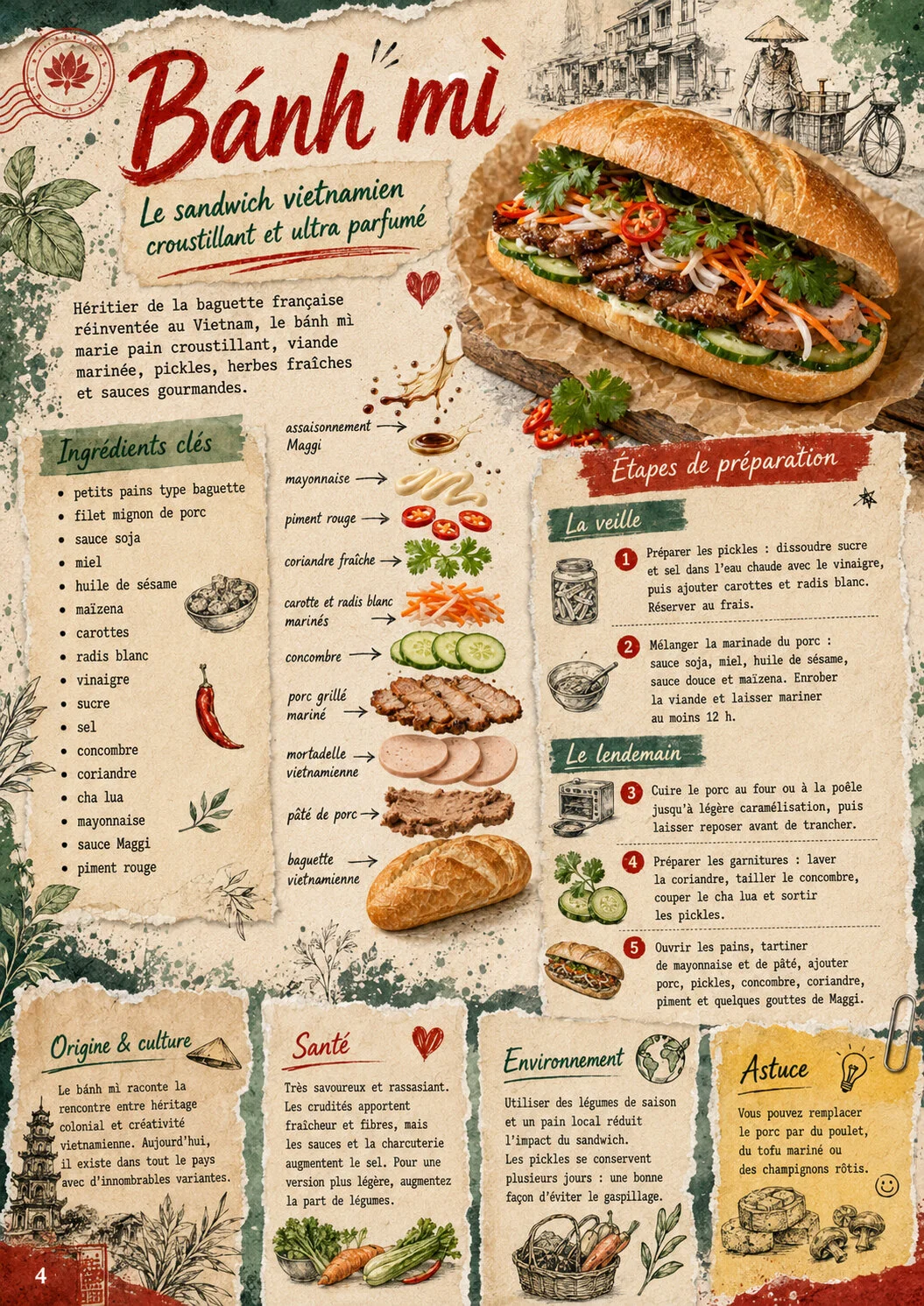 Bánh mì, le sandwich vietnamien
