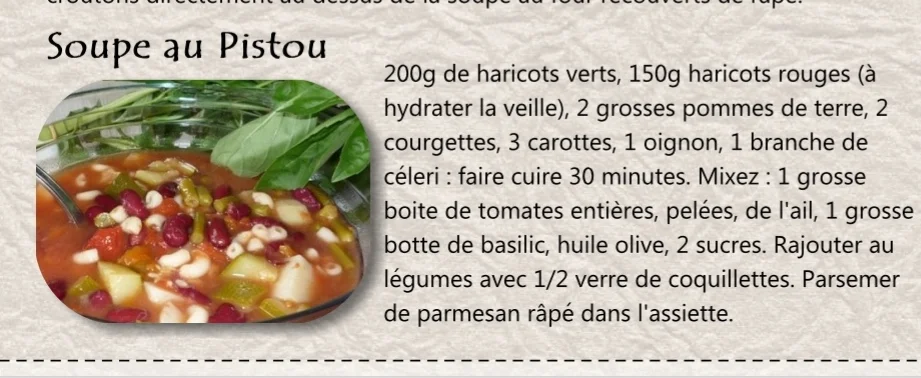 Soupe au pistou