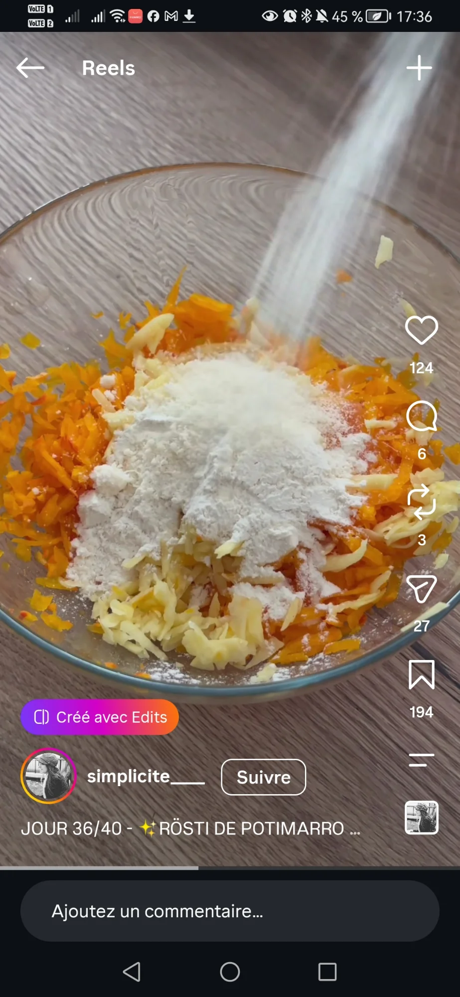 Rosti de potimarron