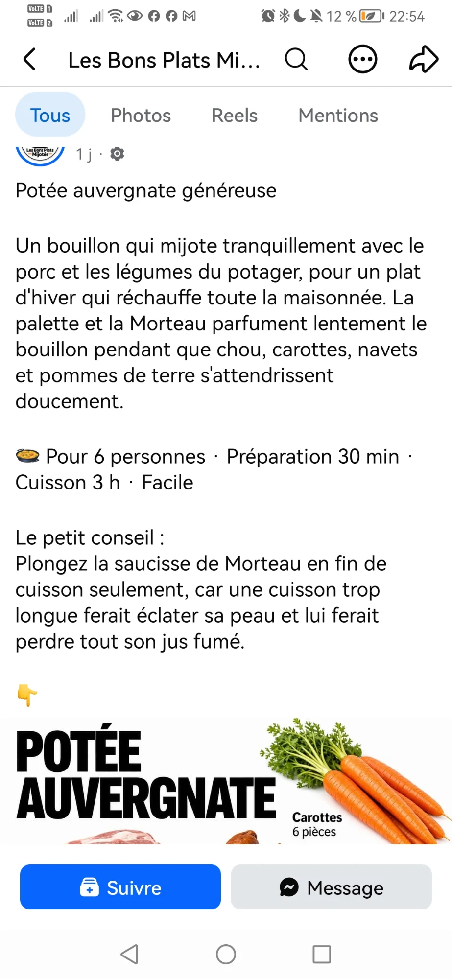 Potée auvergnate généreuse