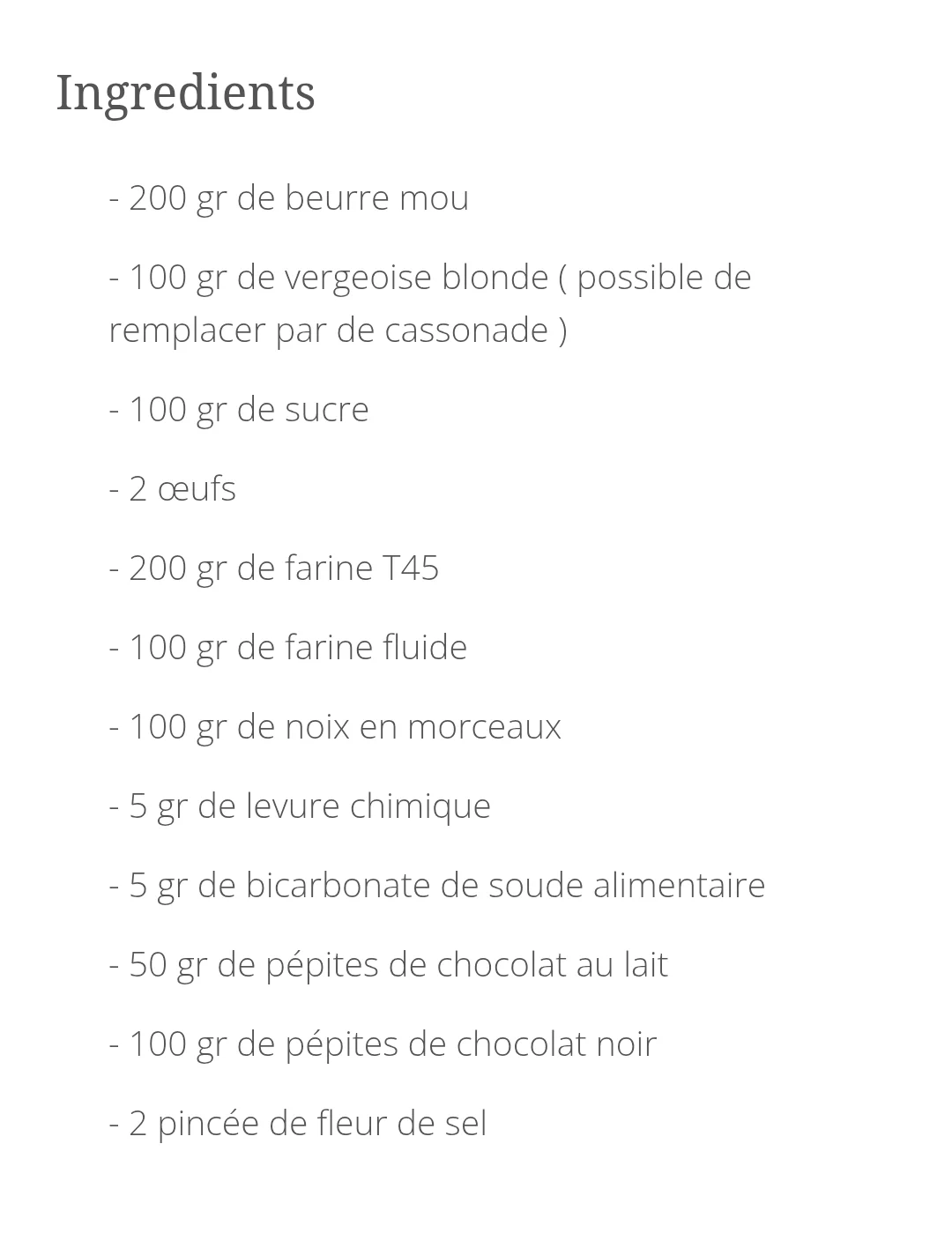 Cookies aux pépites de chocolat et aux noix