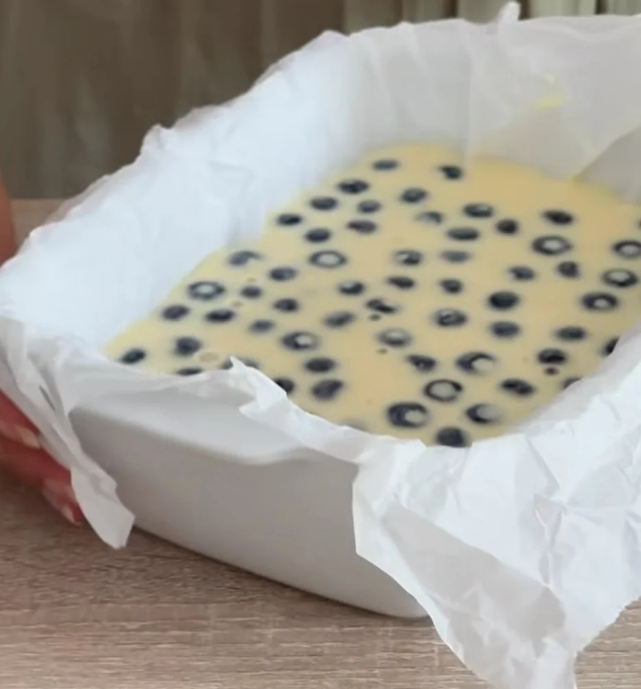 Clafoutis au citron et aux myrtilles