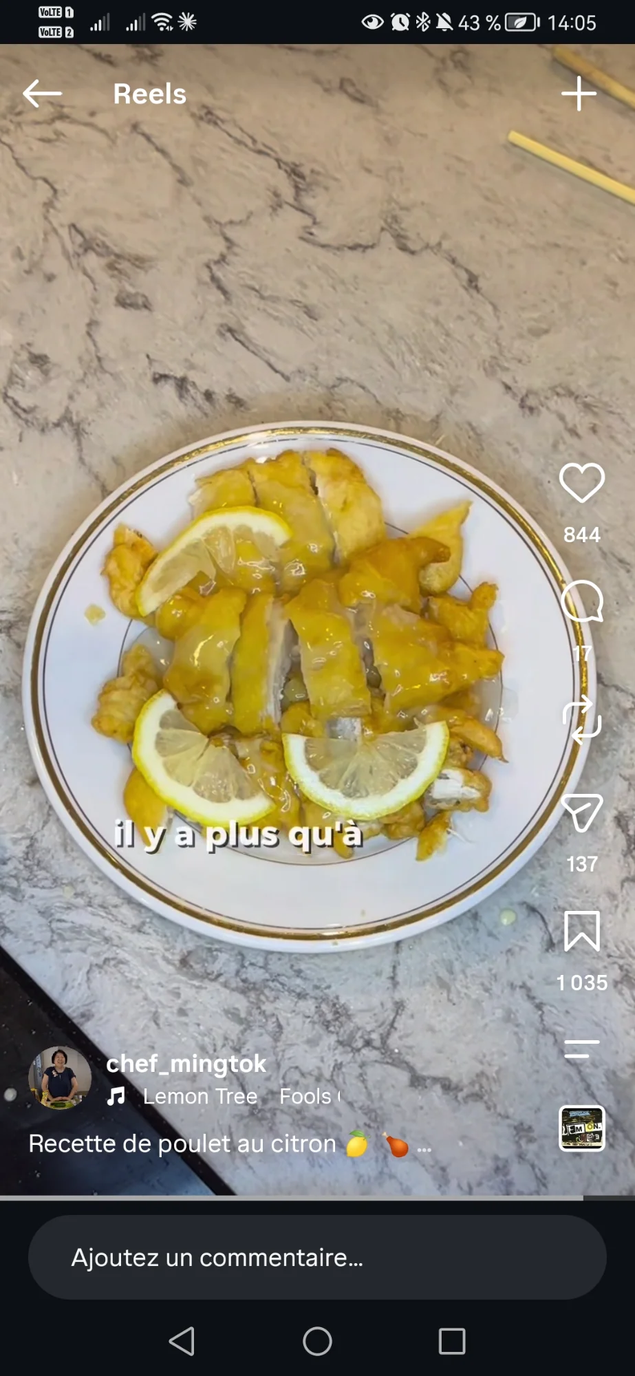 Poulet au citron
