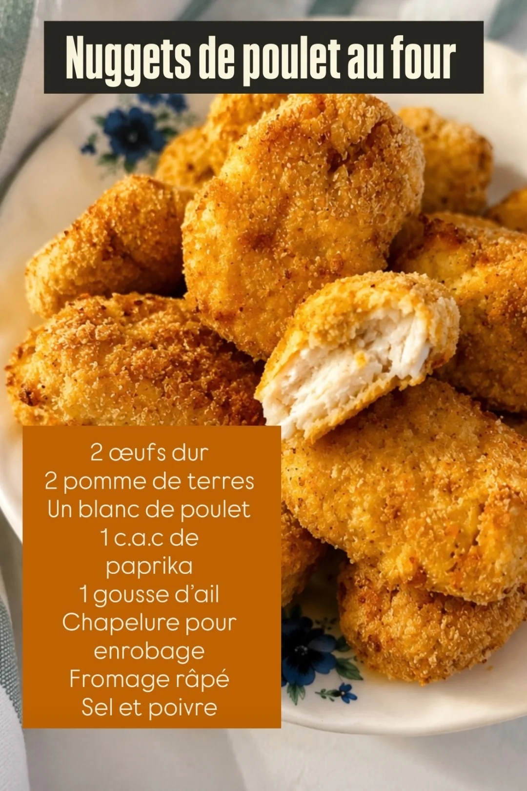 Nuggets de poulet au four