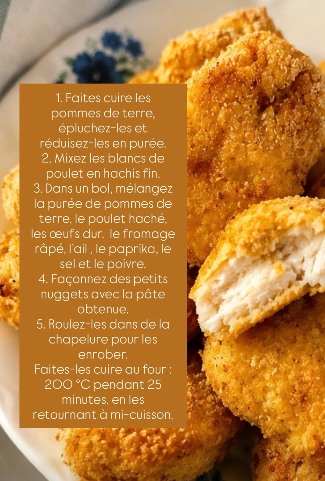 Nuggets de poulet au four