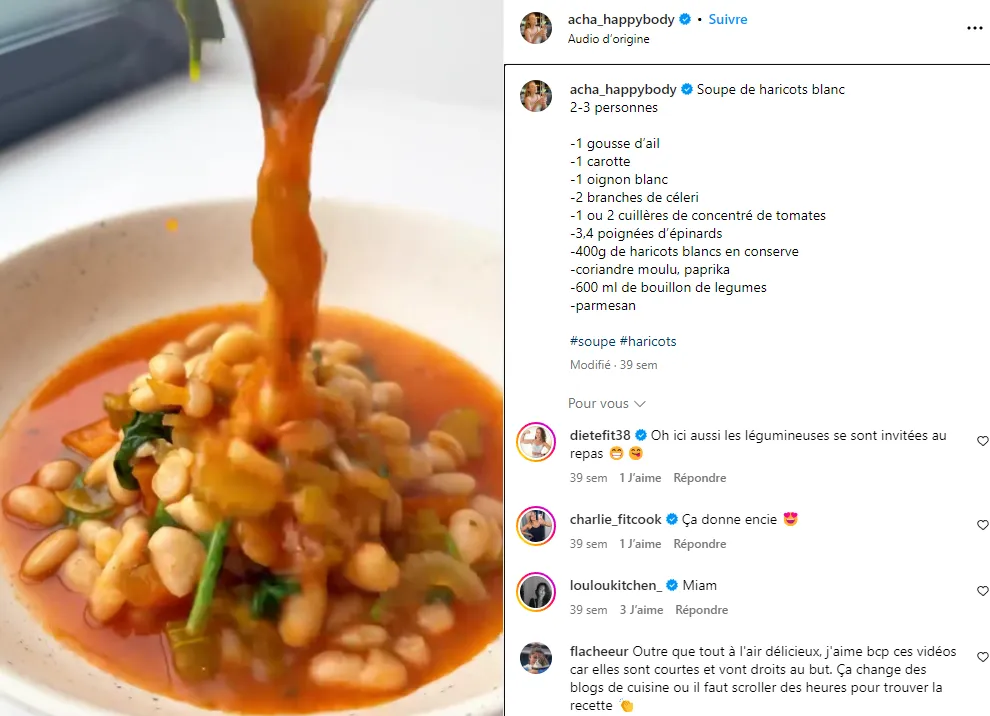 Soupe de haricots blanc