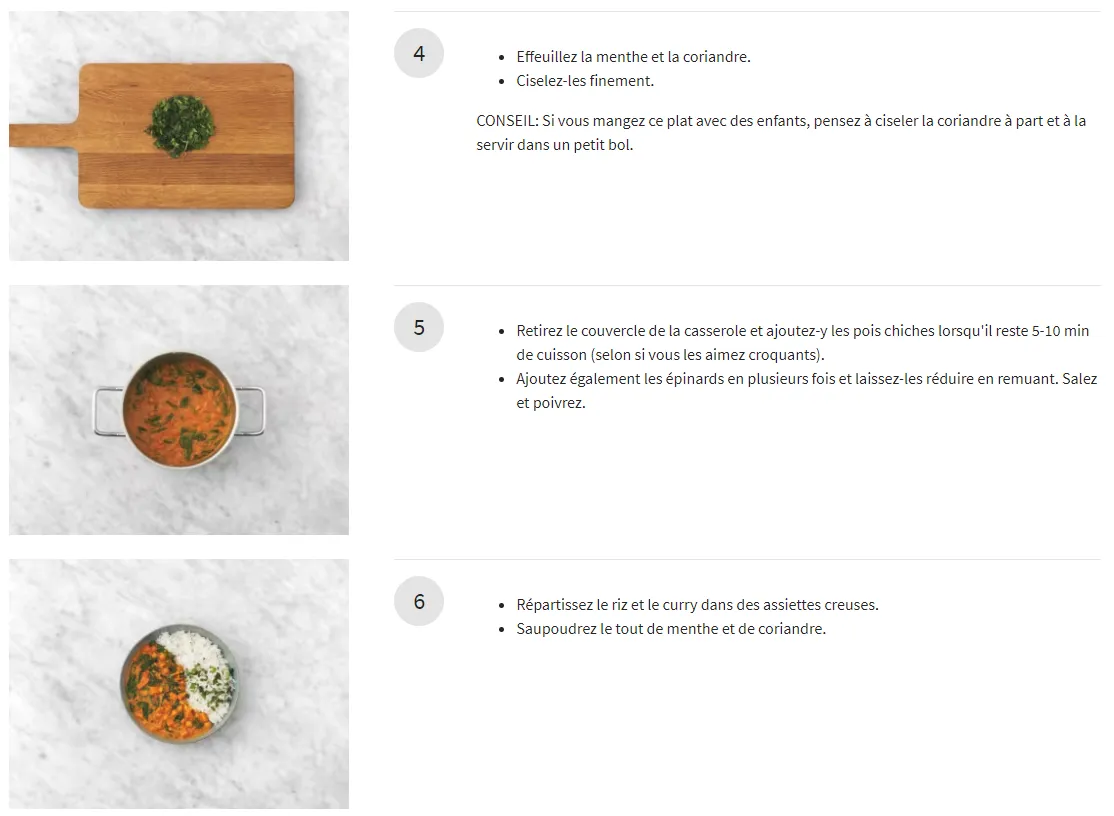 Curry indien de pois chiches & patate douce