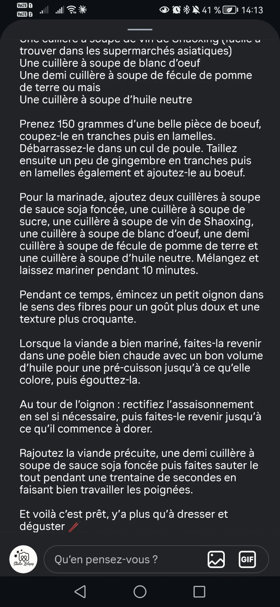 Bœuf aux oignons 2