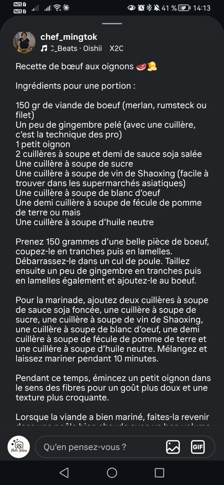 Bœuf aux oignons 2