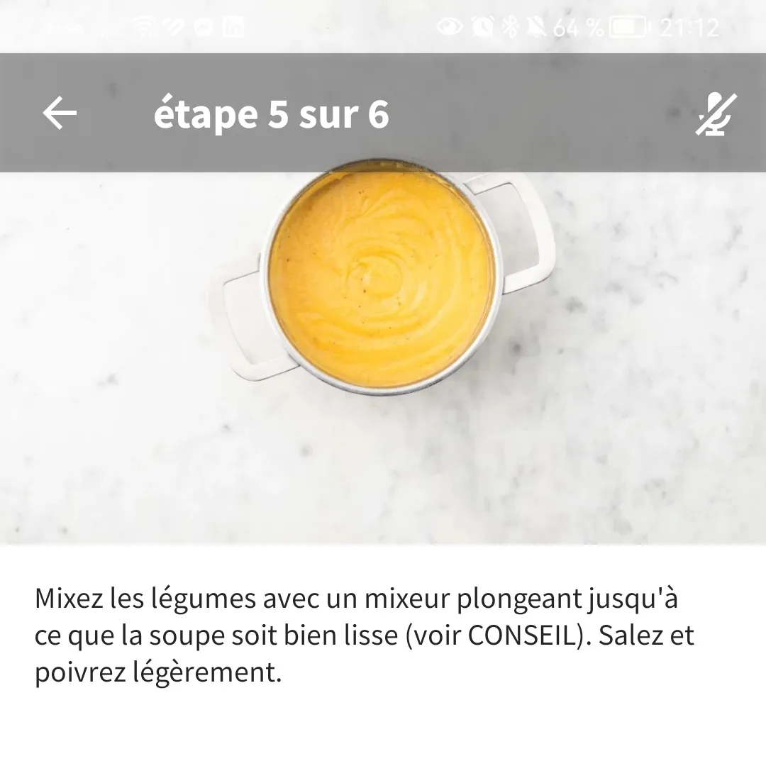 Soupe céleri-rave carottes