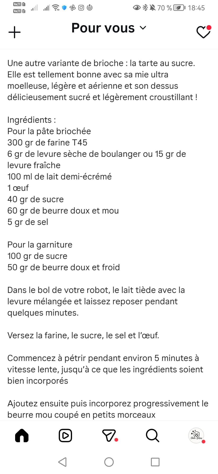Tarte au sucre