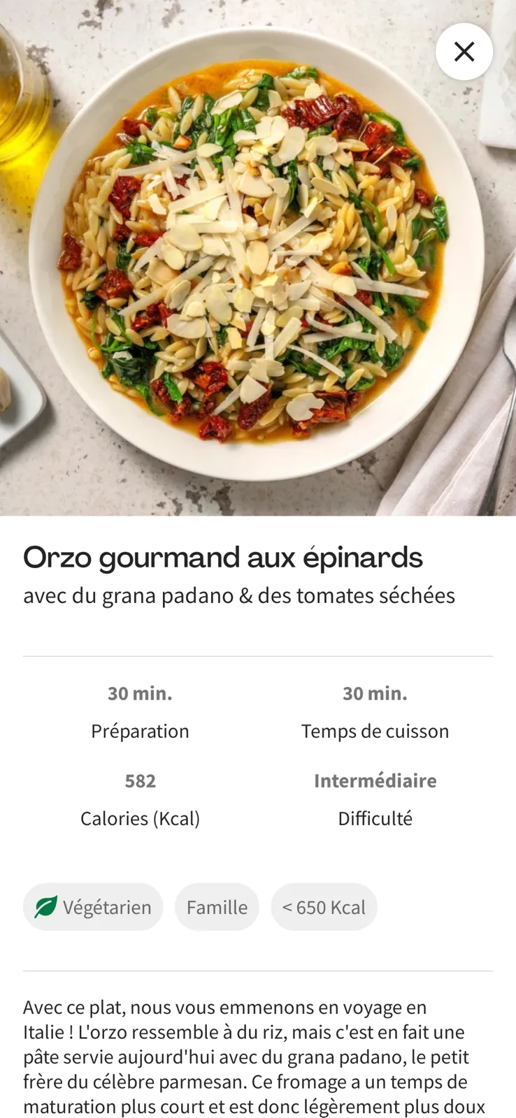 Orzo Epinard