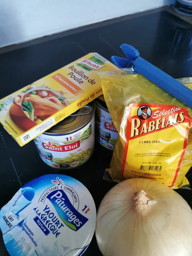 Soupe flageolets oignon