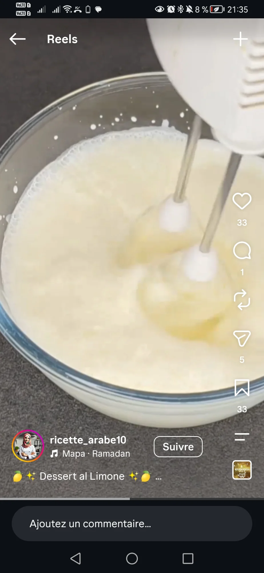 Dessert au citron en verrines