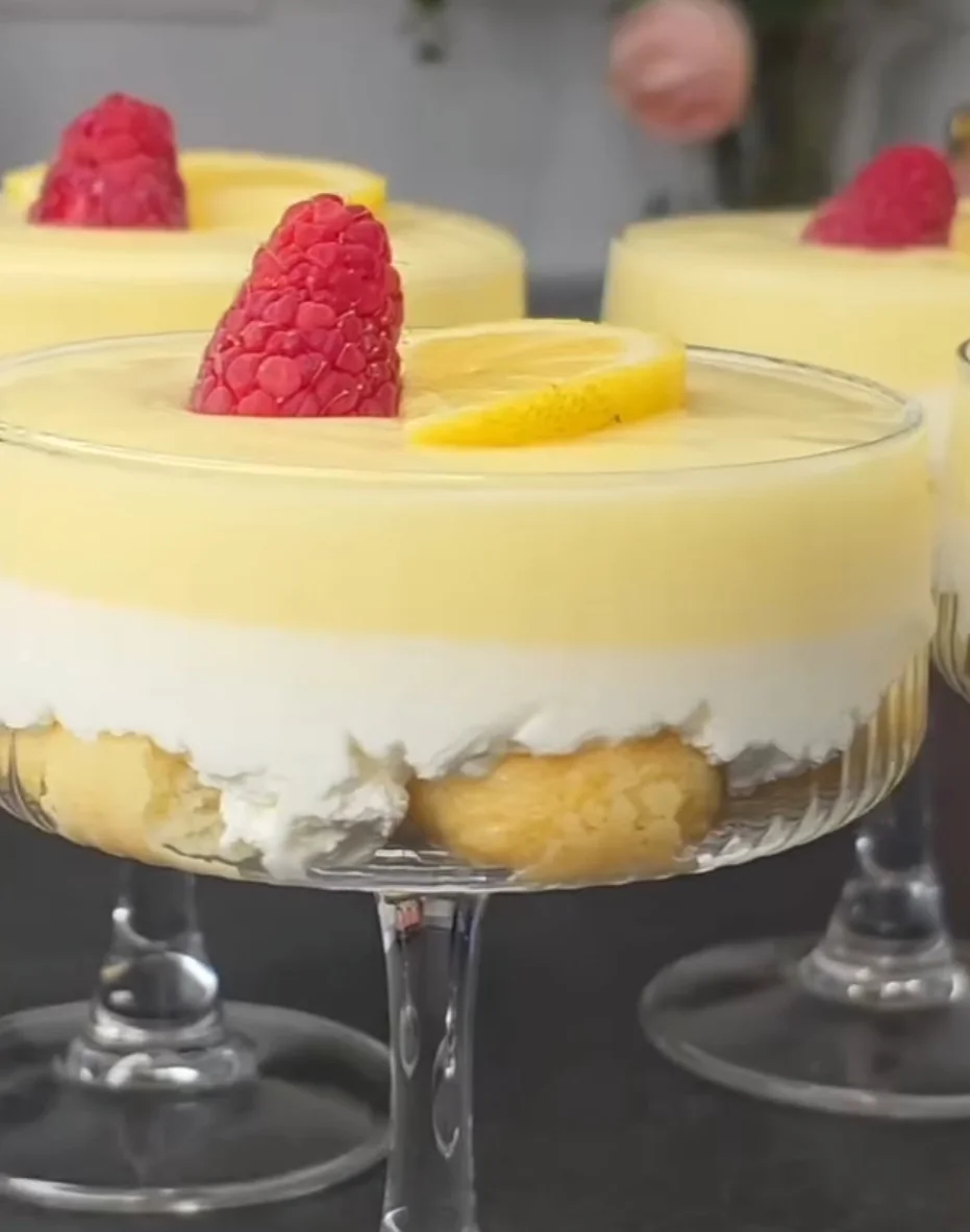 Dessert au citron en verrines