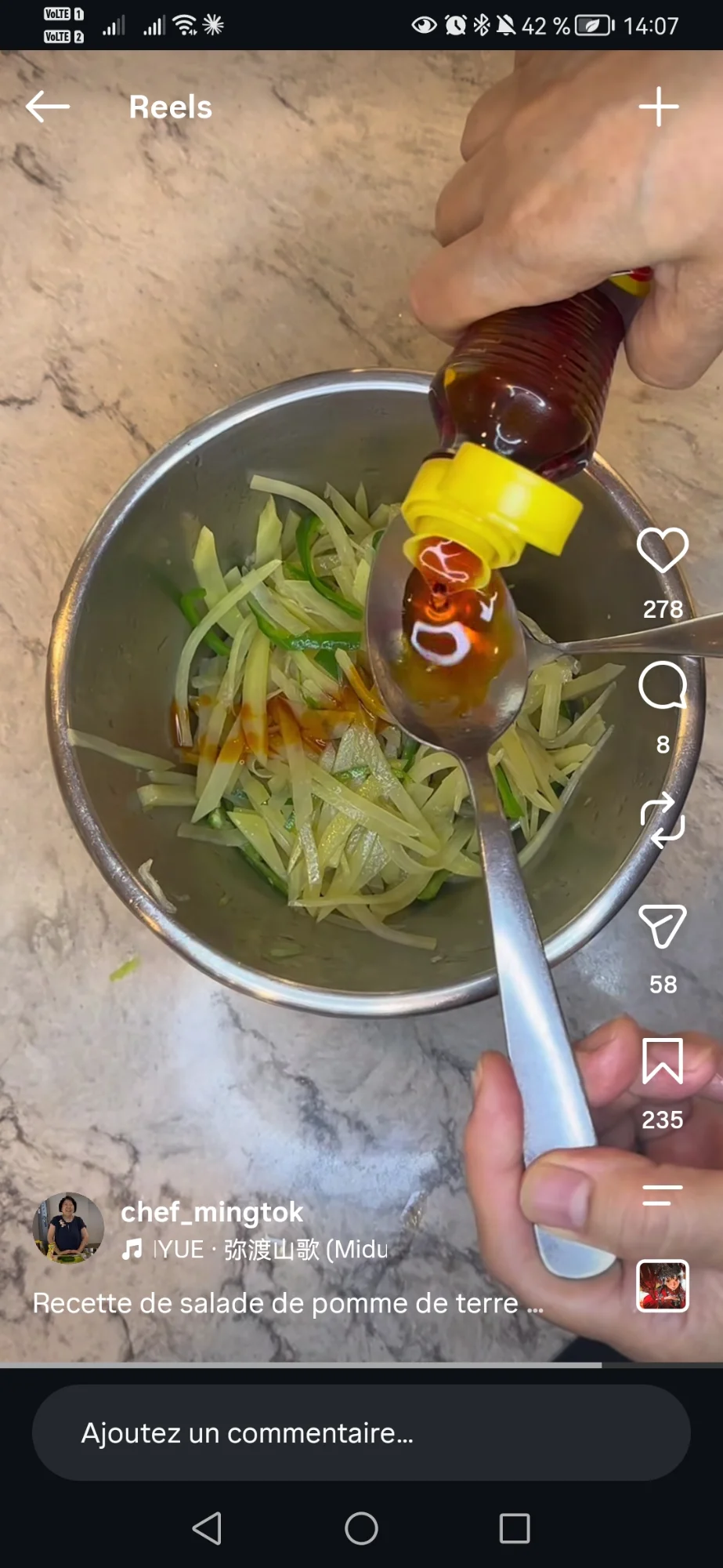 Salade de pomme de terre pimentée