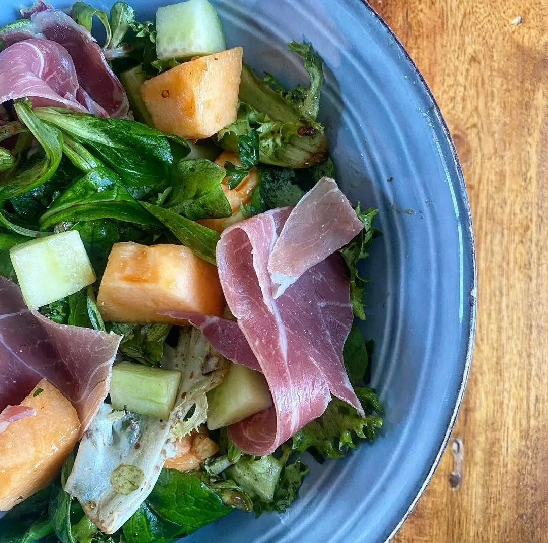 Salade melon concombre