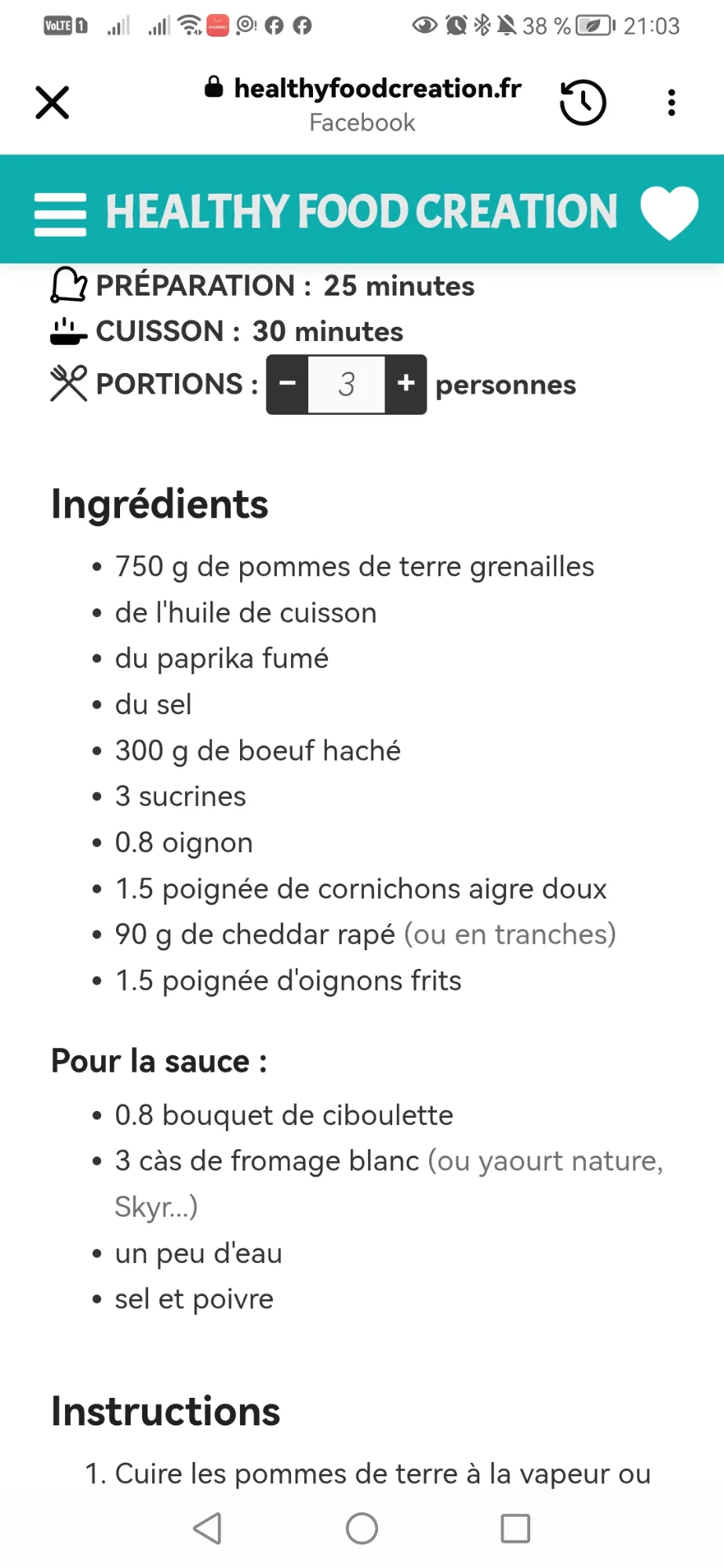 Salade de pommes de terre frappées au bœuf et au cheddar