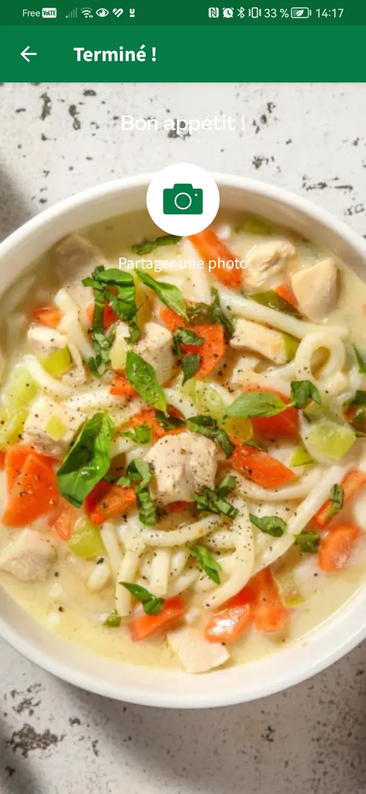Soupe poulet udon