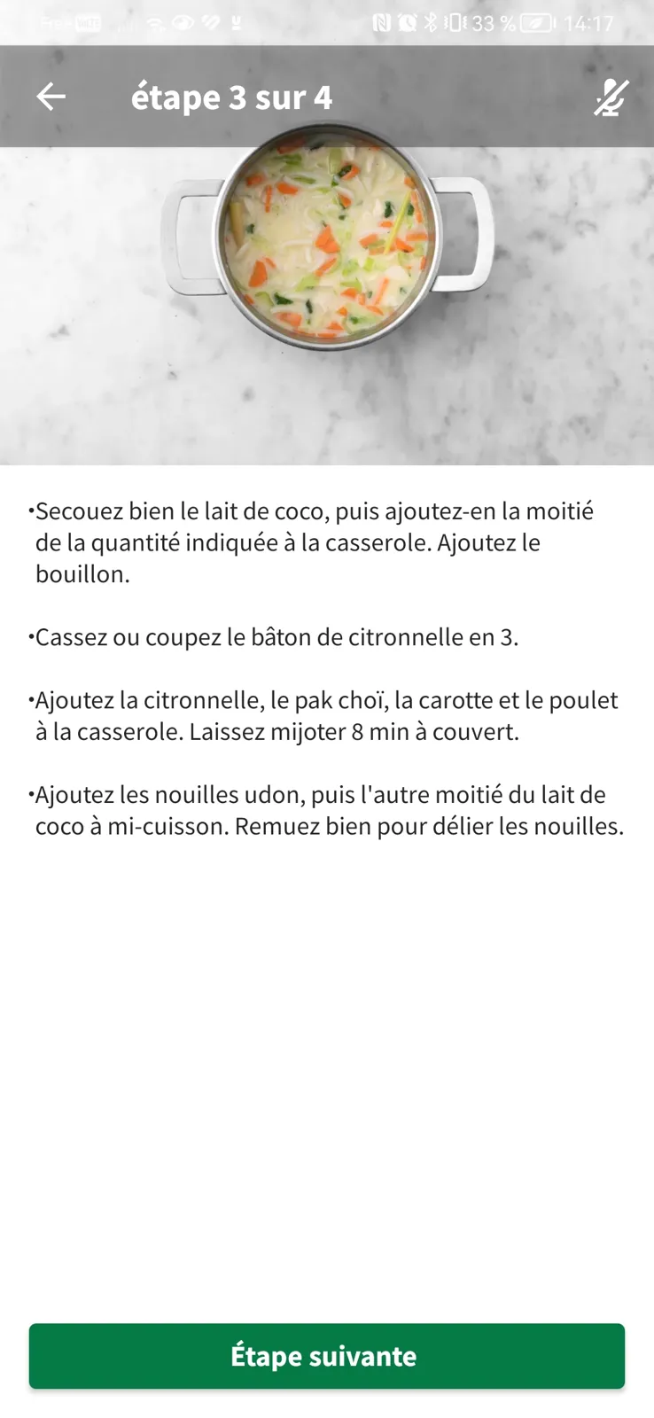 Soupe poulet udon