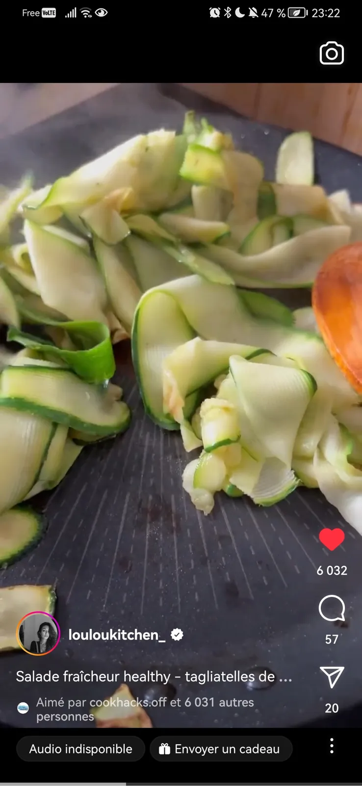 Tagliatelles courgettes