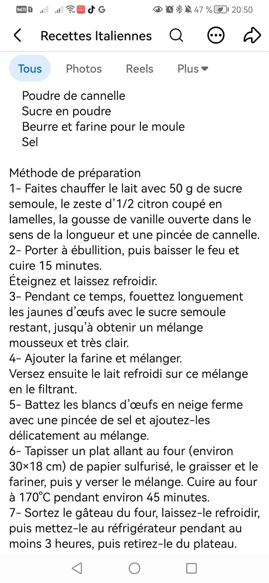 Fondant au lait ou Lattaiolo toscan