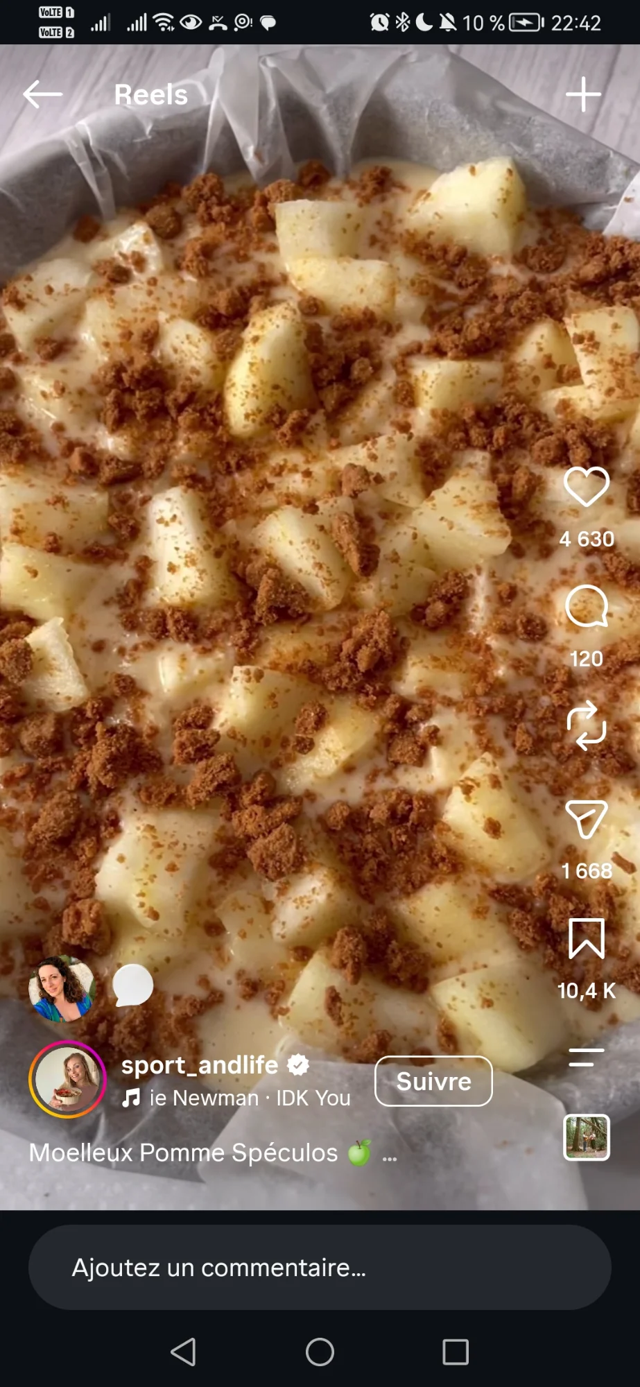 Moelleux pomme spéculoos