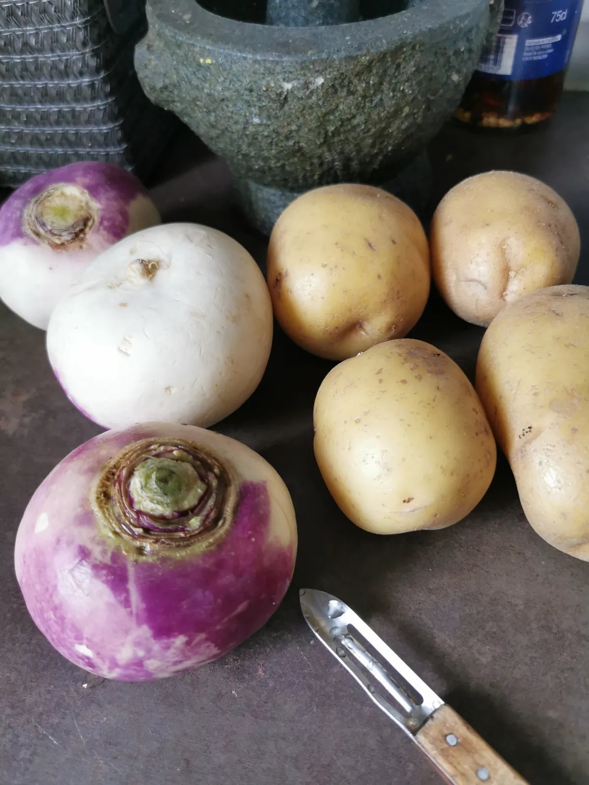 Poélée pommes de terre navets