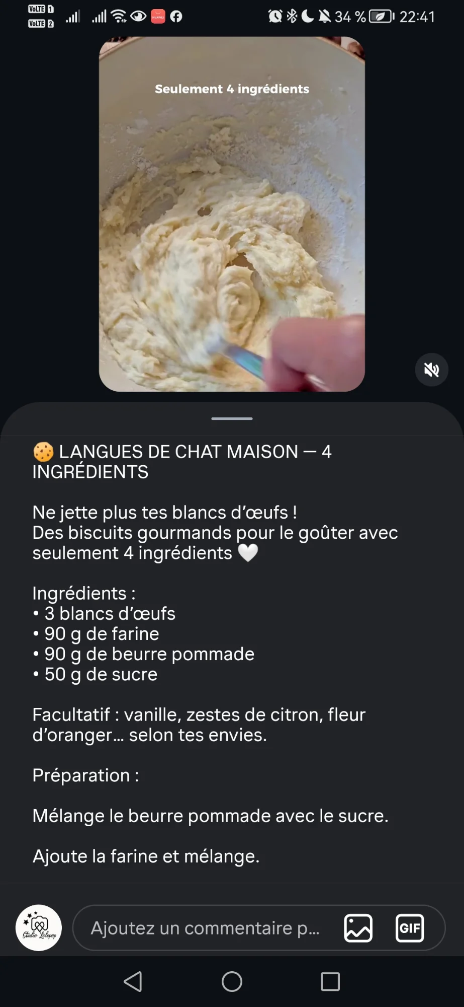 Langues de chat maison