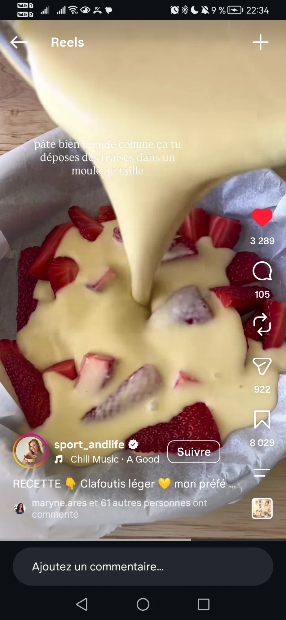 Clafoutis léger aux fraises