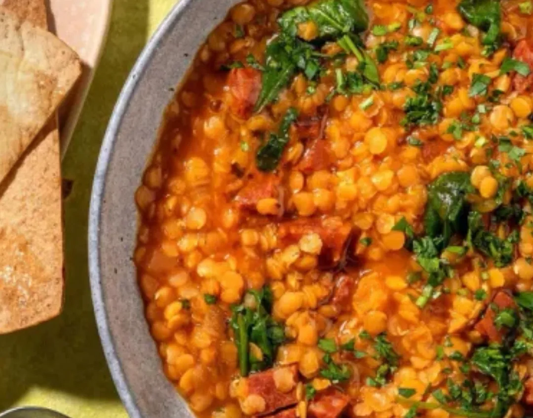 Soupe lentilles chorizo