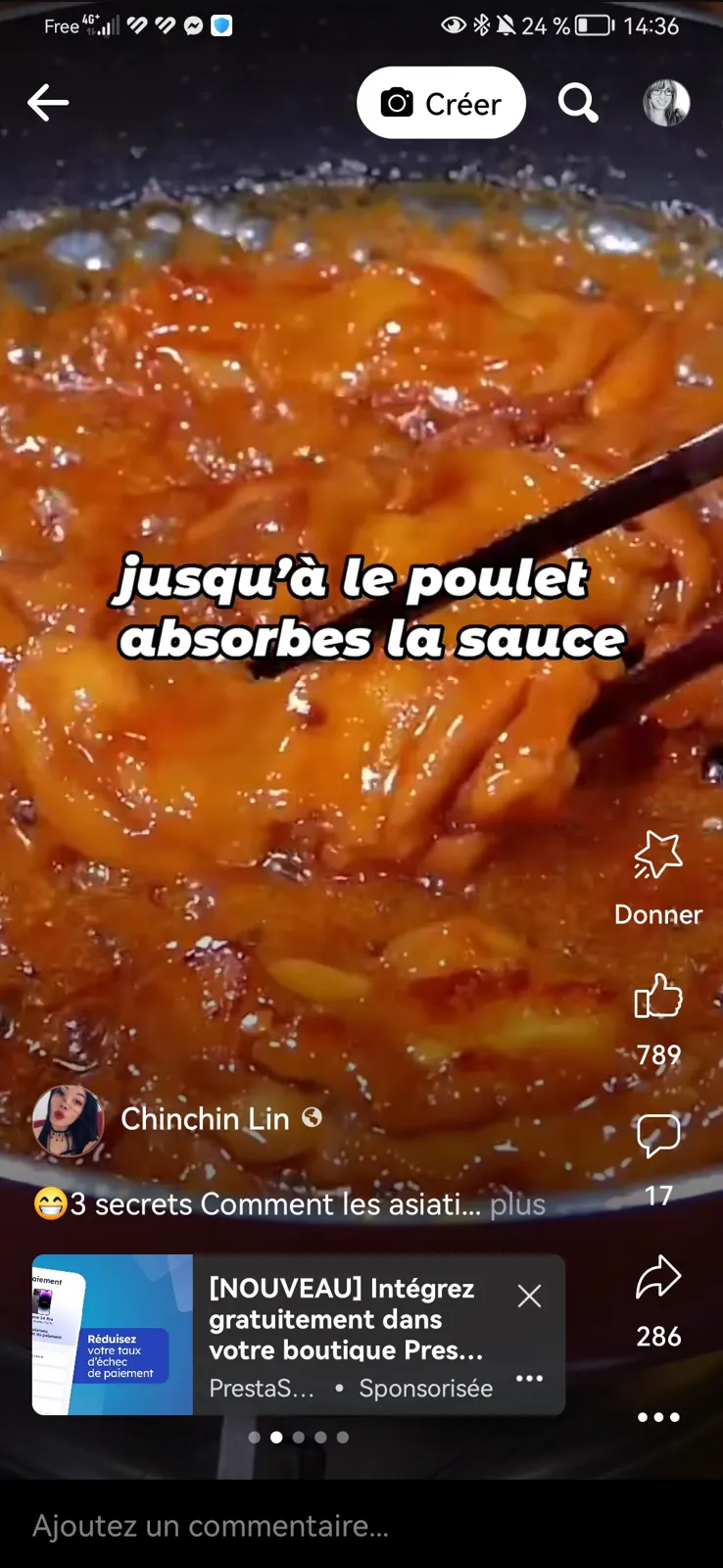 Poulet asiatique