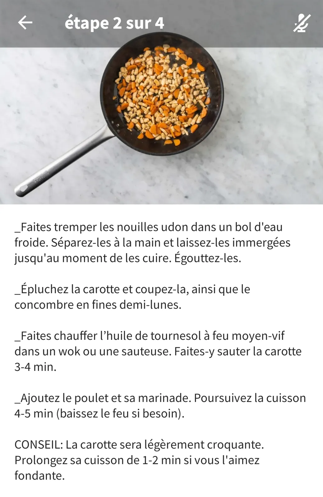 Nouilles poulet asiatique