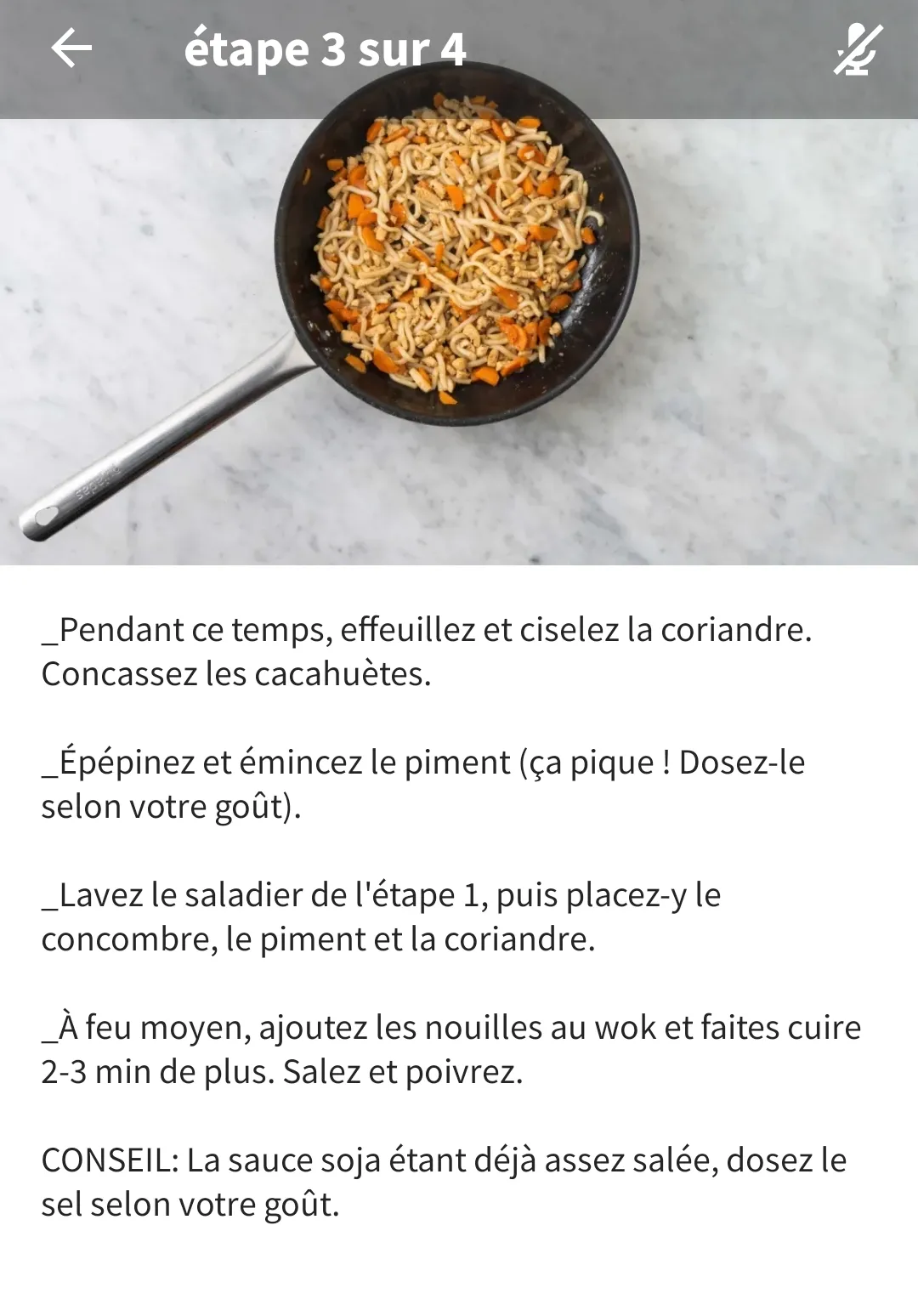 Nouilles poulet asiatique